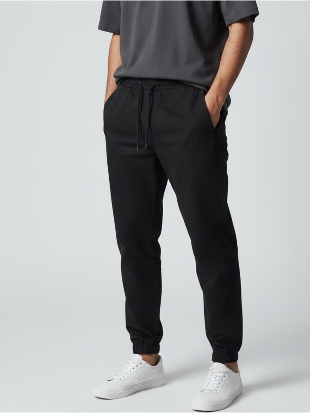 ONLY & SONS Kay slim Black Elastic Cuff Joggers‎ size small